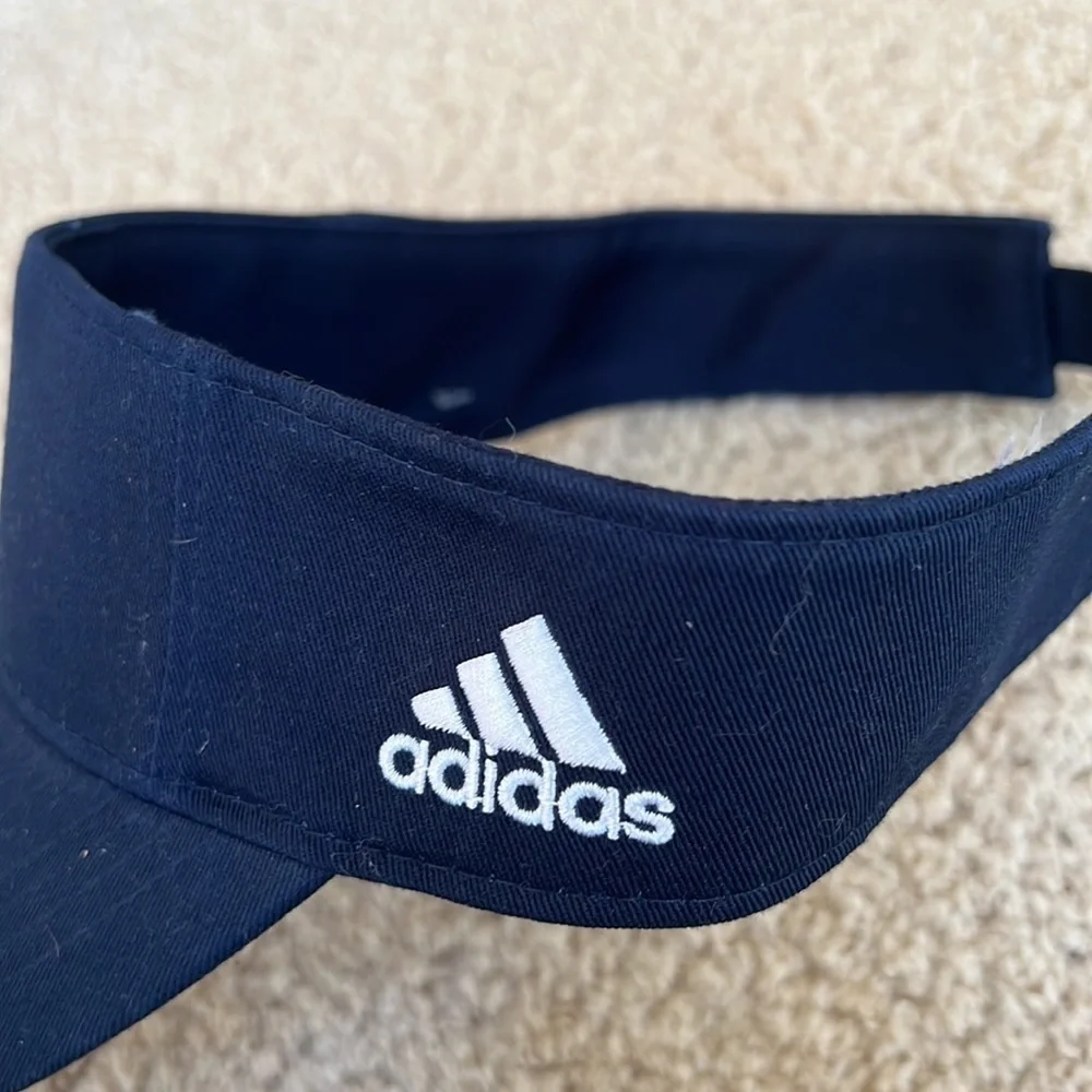 Adidas mens navy OS lite visor hat.